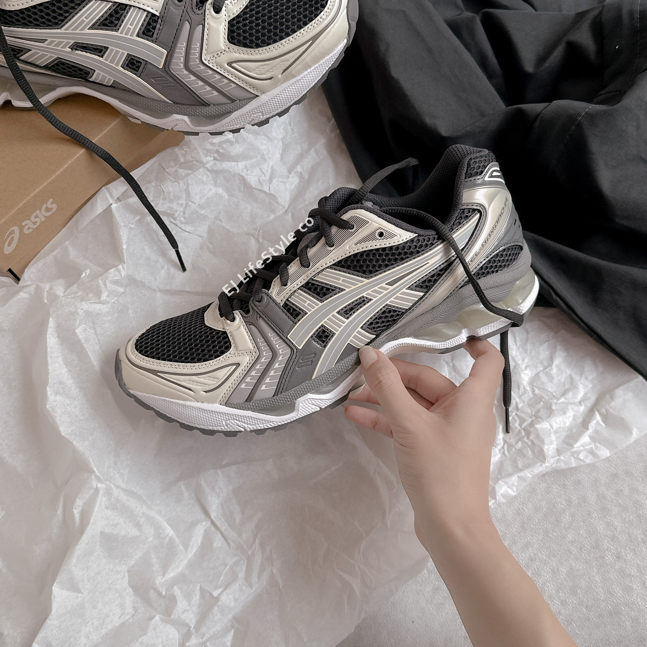 ASICS GEL-KAYANO 14 鐳射黑灰 銀灰 米 男女鞋 1203A537-024 / 現+調