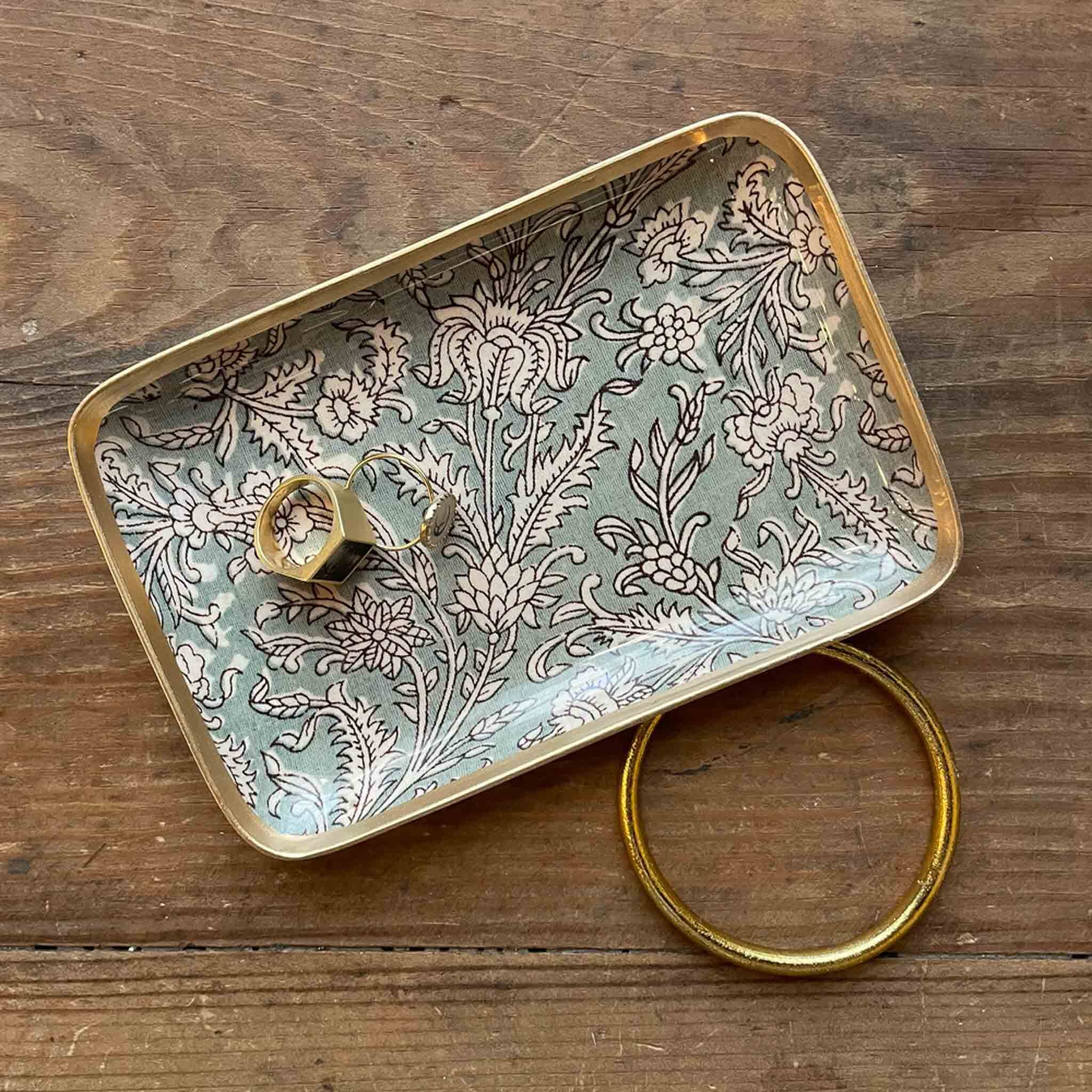 Solo tray - Flower verdigris | BONCOEURS