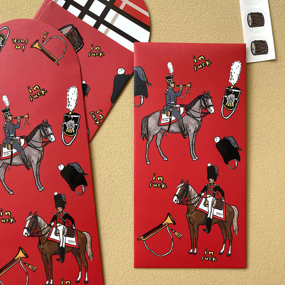 馬上in luck騎兵紅包袋 3入組 附封口小貼紙