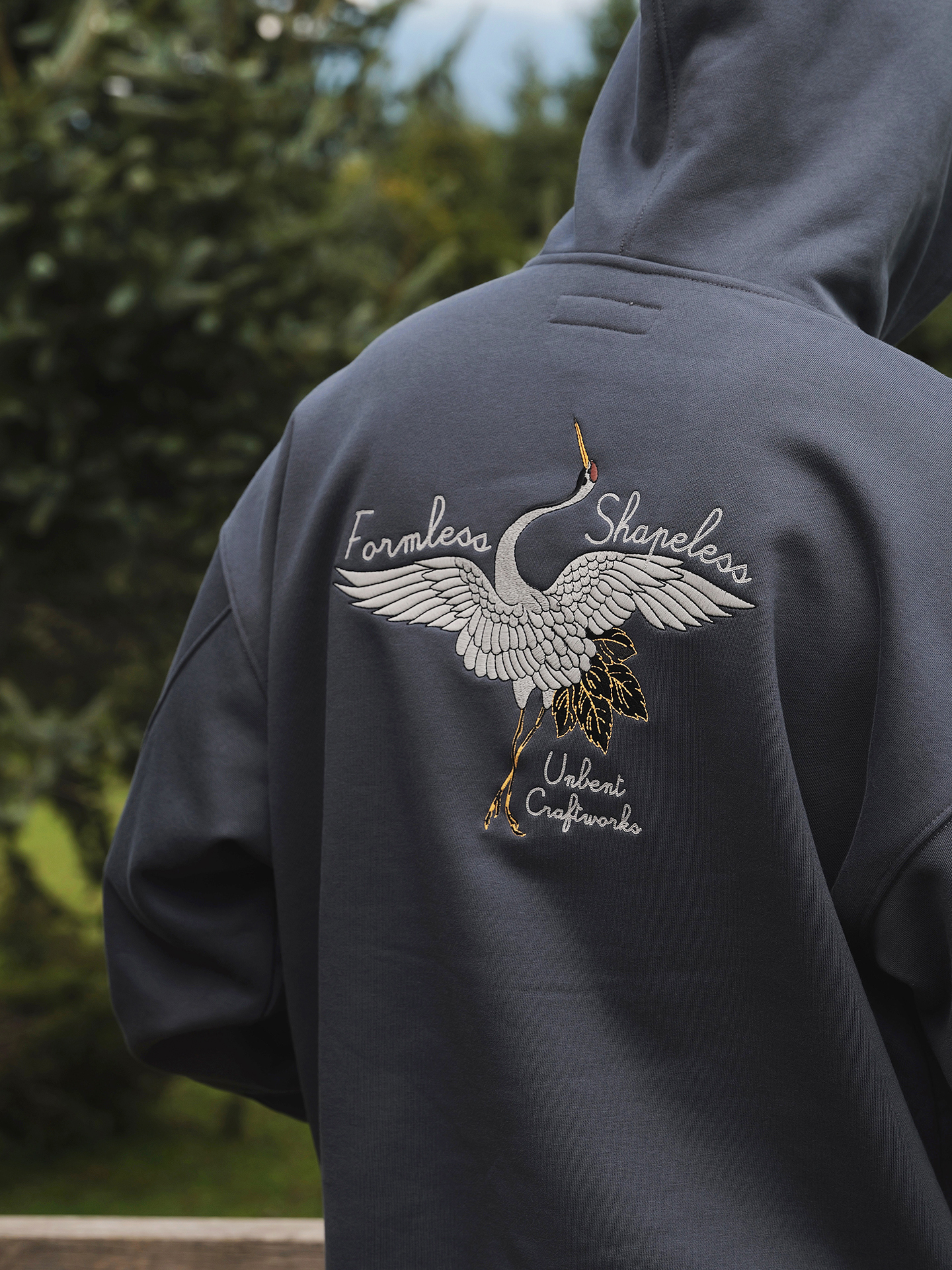 Unbent 25 A/W 仙鶴刺繡帽踢