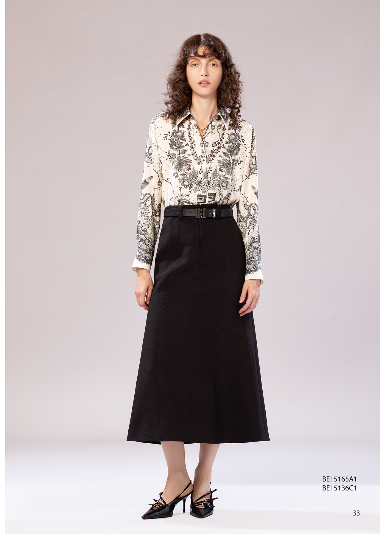 BE15165A1 維也納花影蕾絲花邊標準式襯衫