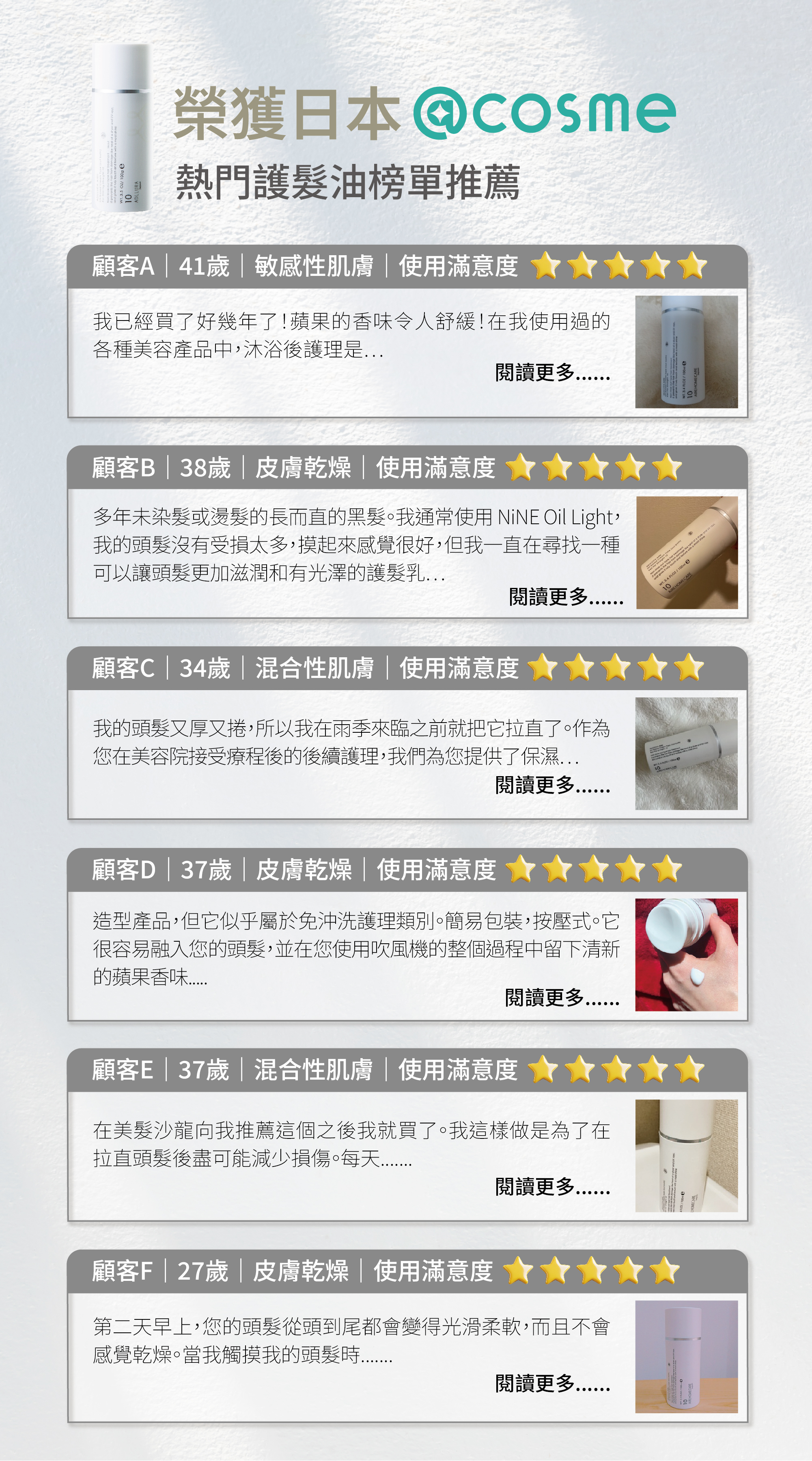 Aire 10晶潤霜(直髮)