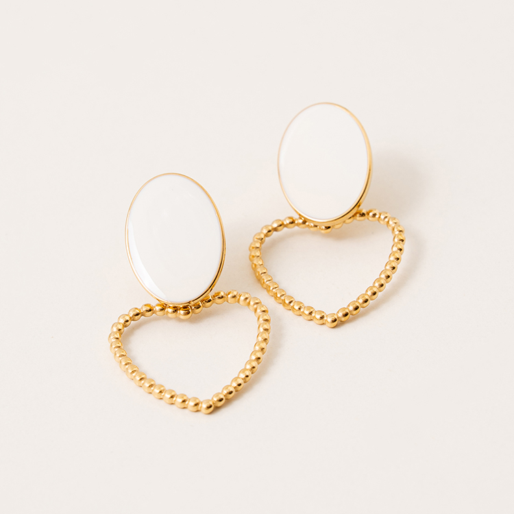 miramira心語｜維也納織心耳環D1878-金38604