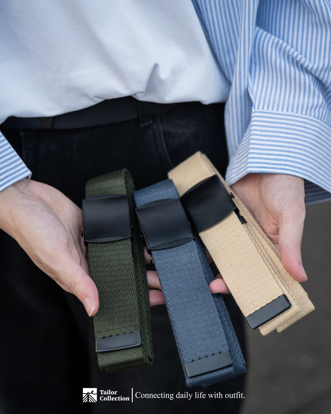 #現貨 Tailor collection 布面 腰帶 四色