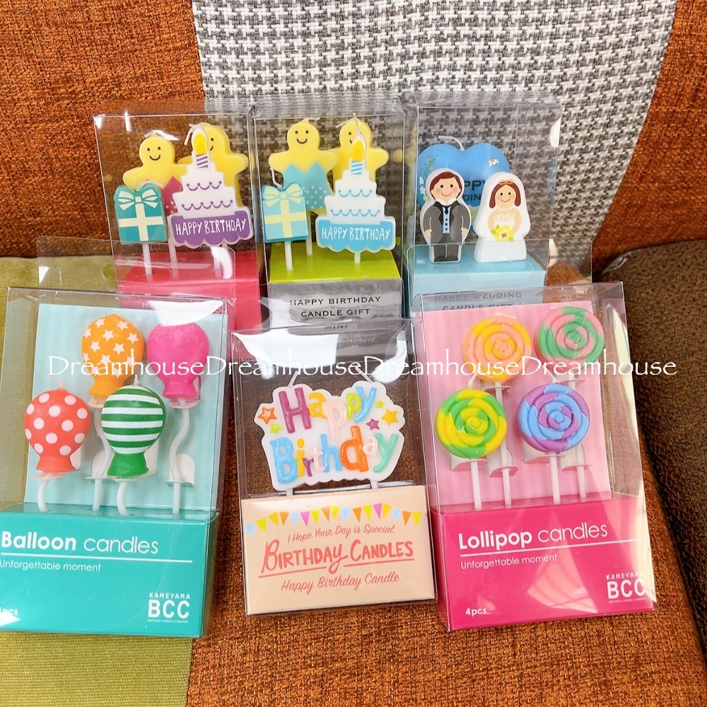日本帶回🇯🇵造型蠟燭 蛋糕裝飾 派對慶祝 棒棒糖 薑餅人 氣球 禮物 生日 慶生 婚禮 結婚