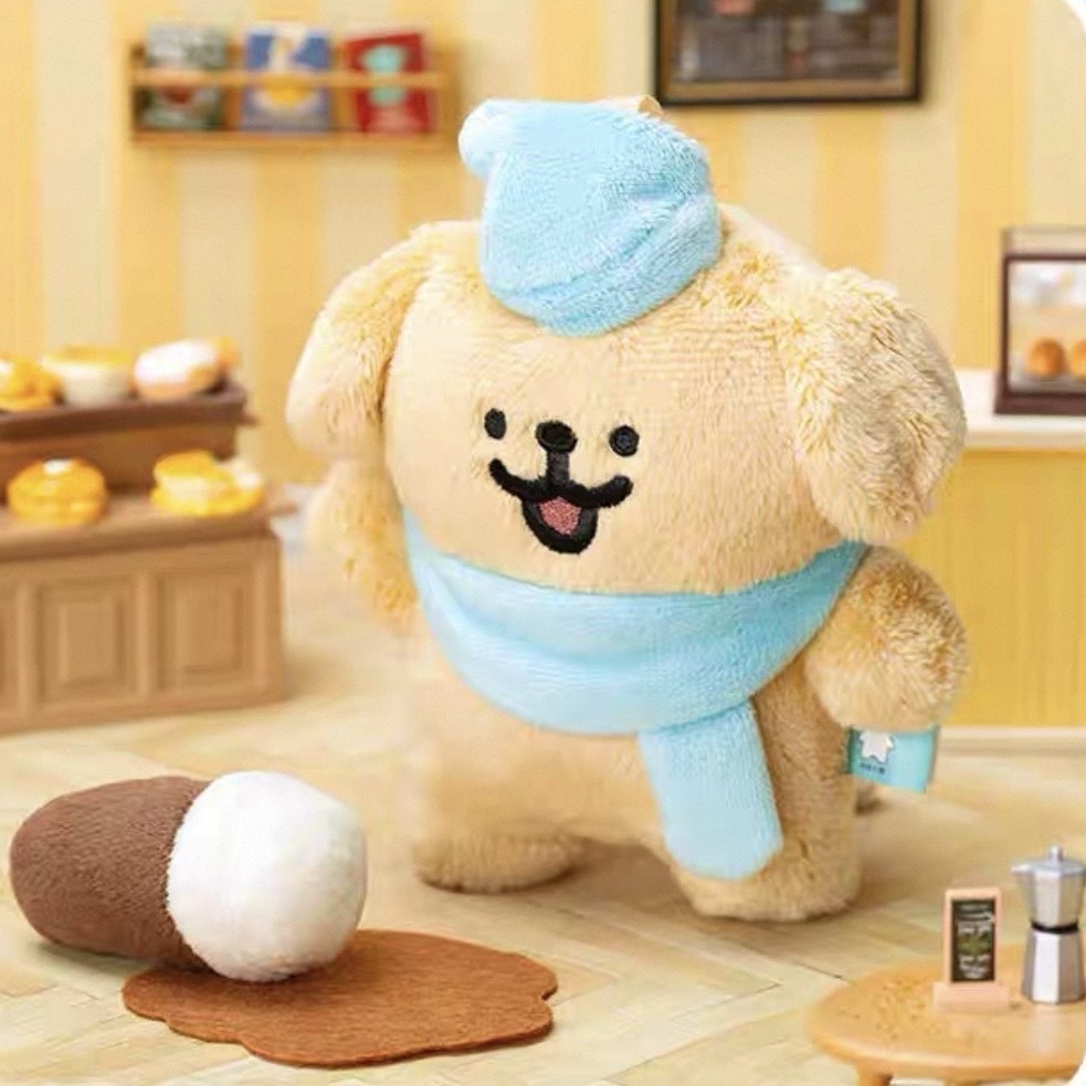 MALTESE 線條小狗 拿鐵咖啡 吊飾 手部磁吸 可愛 情侶 送禮