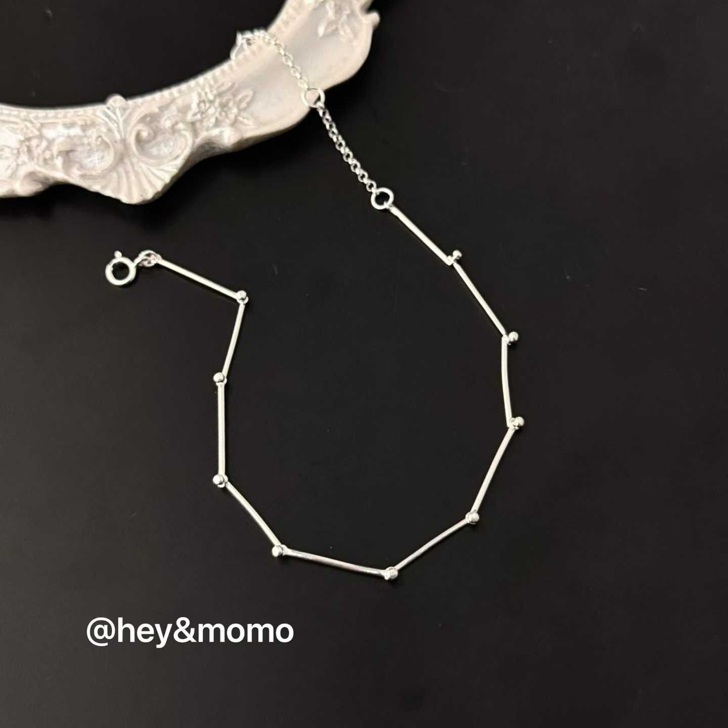 HM5109 ⚪925銀 圓珠蛇骨個性手鏈