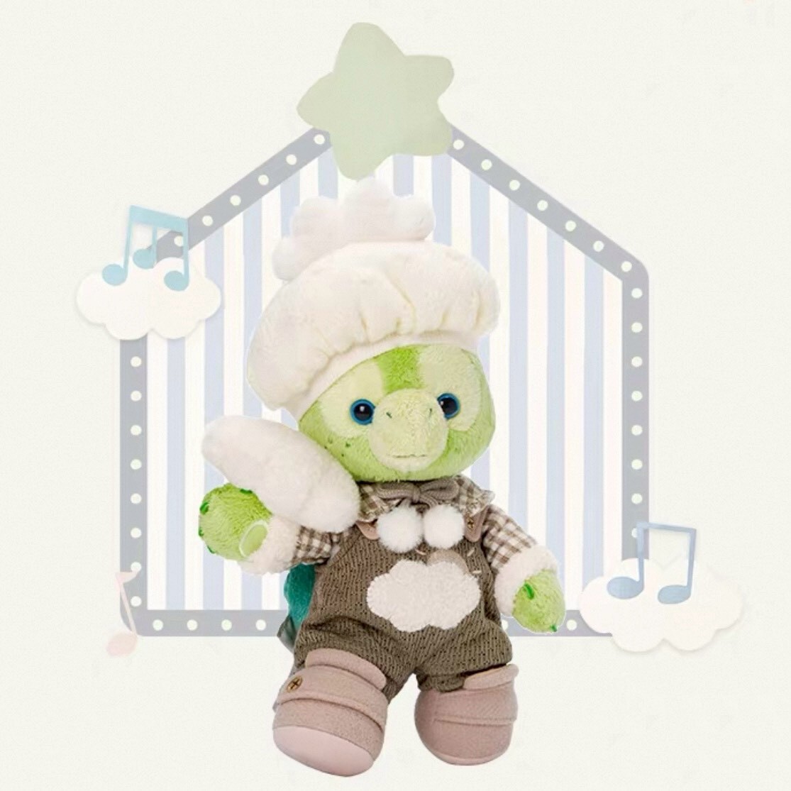 達菲 Duffy 與好友們 小小伙伴系列 奧樂米拉 海龜 OluMel SS號 娃娃 玩偶 -上海迪士尼樂園