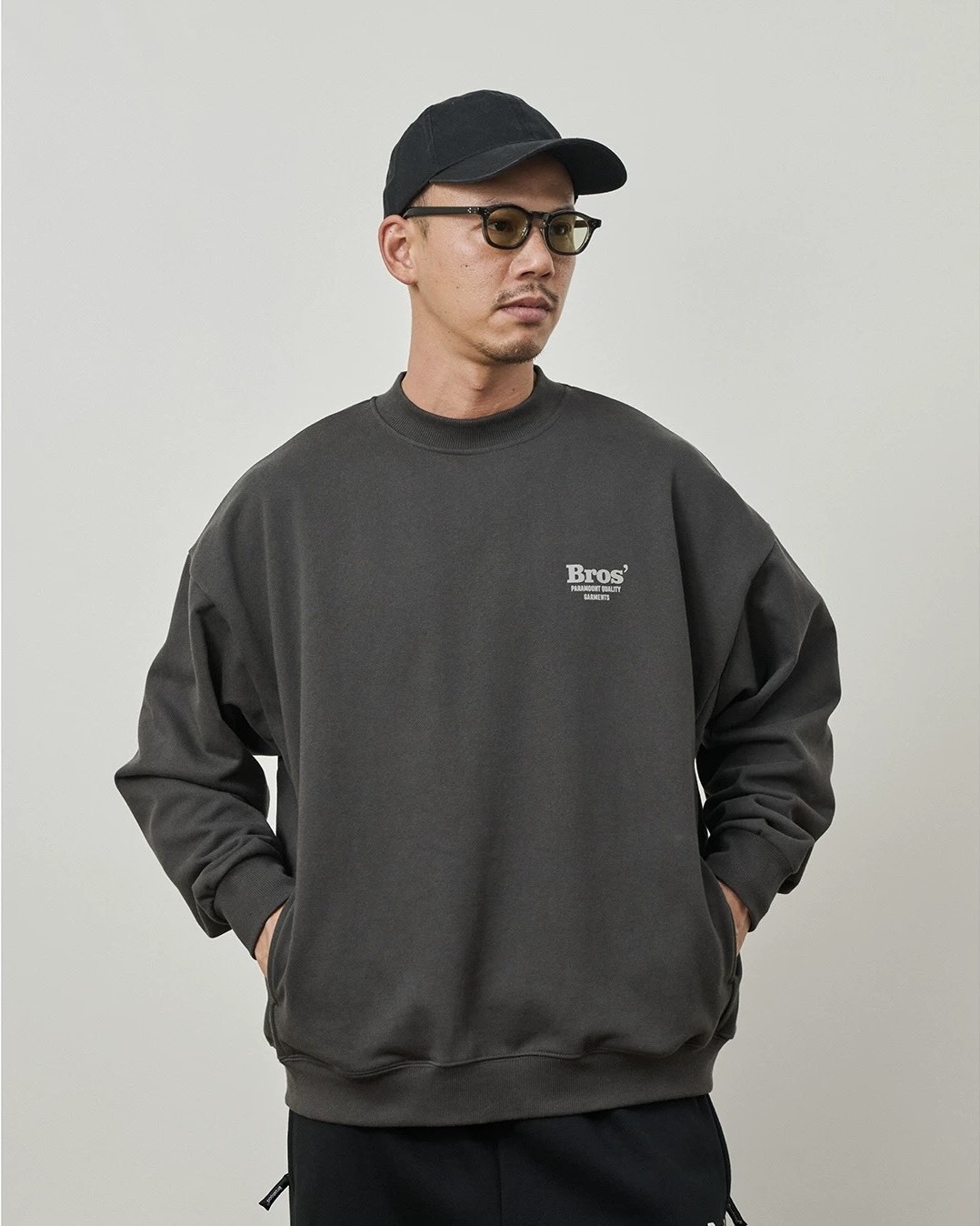 #預購 BROSHOOD 25AW 日系寬鬆 印花 圓領衛衣 三色