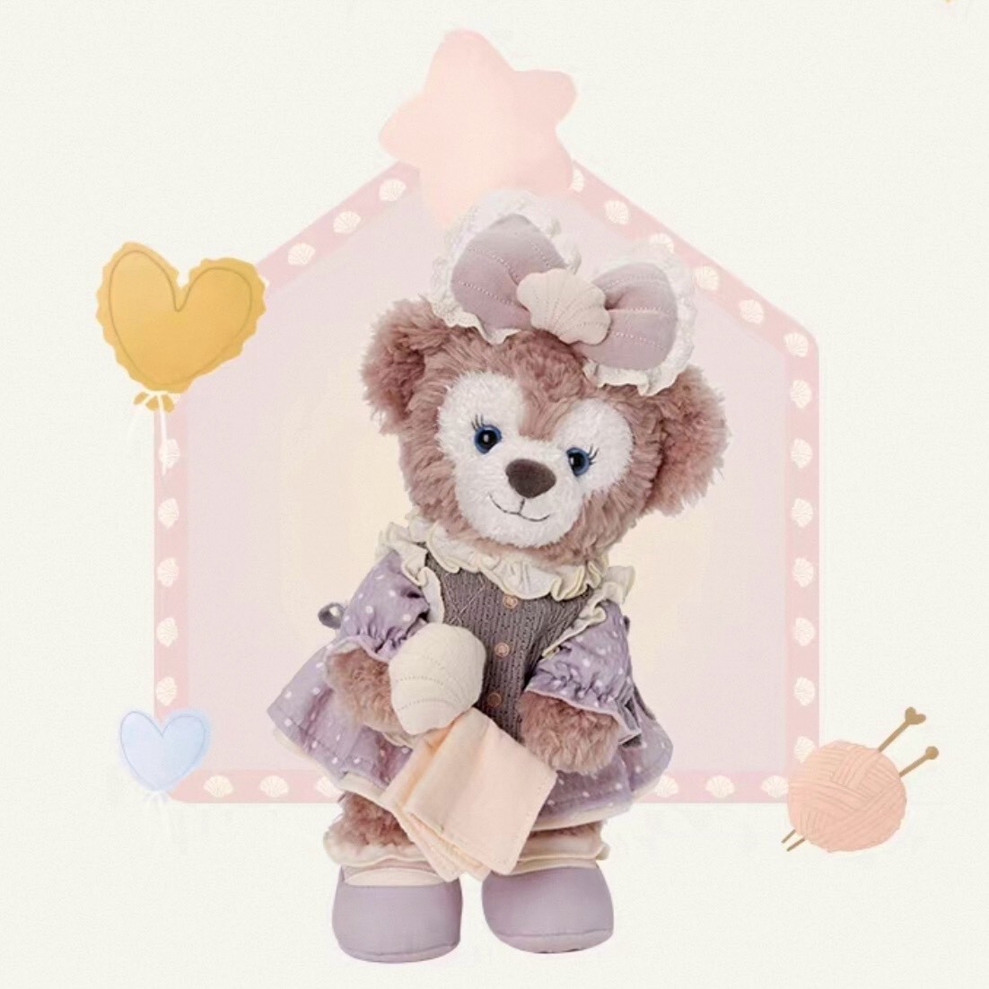 達菲 Duffy 與好友們 小小伙伴系列 雪莉玫 ShellieMay SS號 娃娃 玩偶 -上海迪士尼樂園