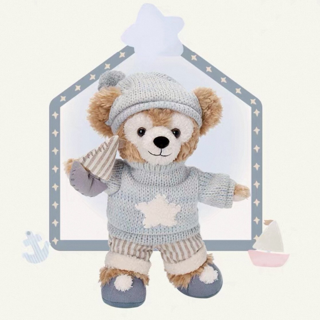 達菲 Duffy 與好友們 小小伙伴系列 達菲 Duffy SS號 娃娃 玩偶 -上海迪士尼樂園