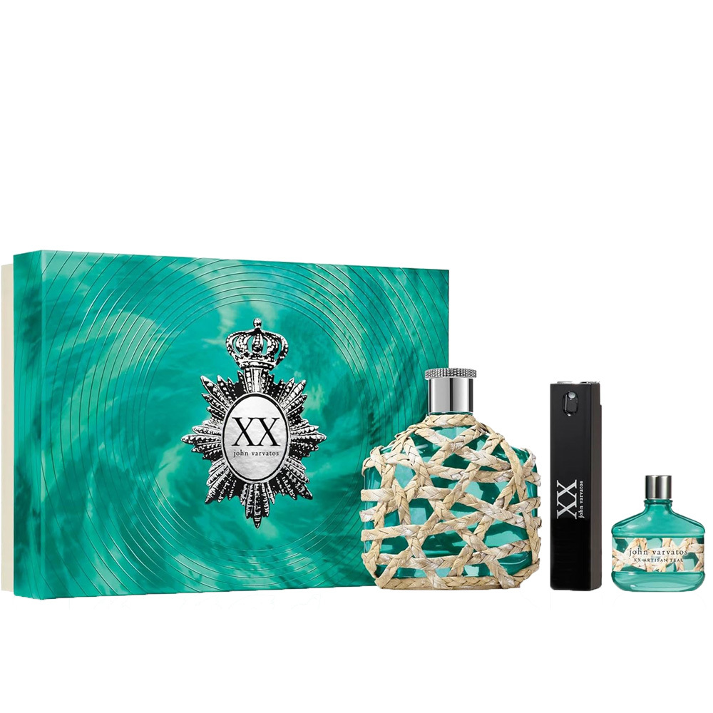 John Varvatos XX Artisan Teal 工匠綠馥男性淡香水禮盒 (125ml+15ml小香+17ml隨身瓶)