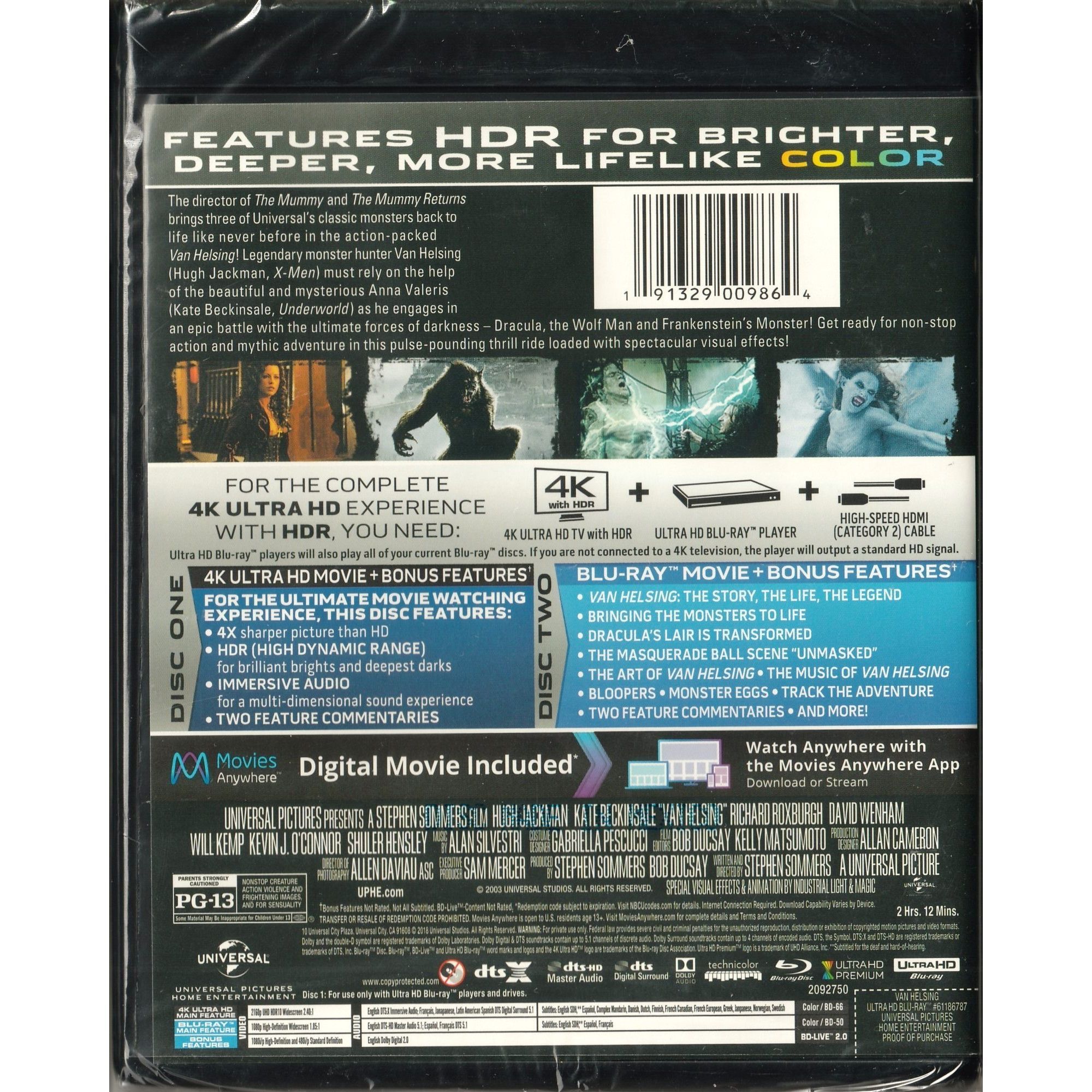 Van Helsing (2004) (4K Ultra HD + Blu-ray) (US Version)