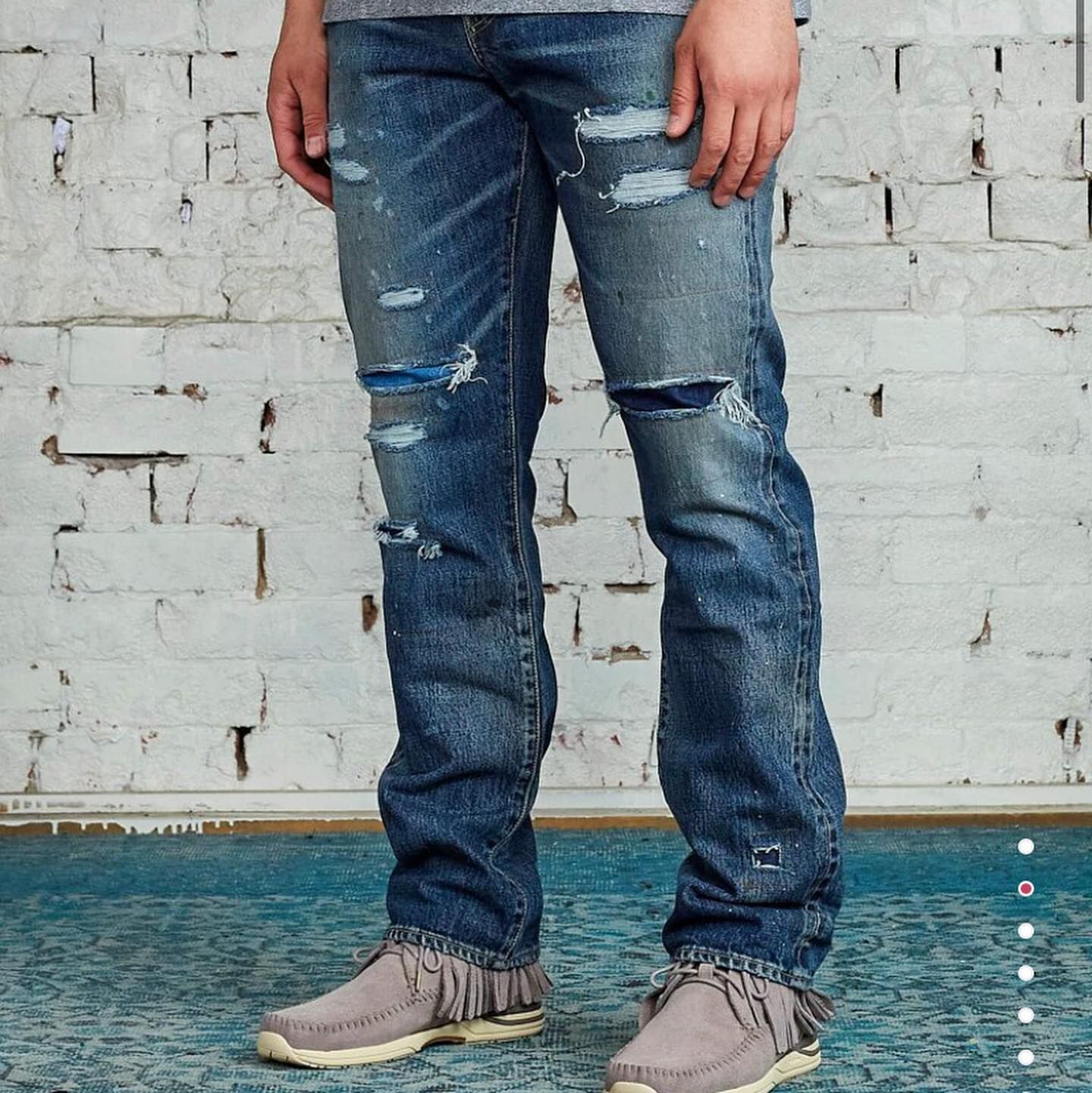 VISVIM SOCIAL SCULPTURE 04 DAMAGED-17 JEANS - SIZE 34 PRE ORDER ITEM (預訂中)