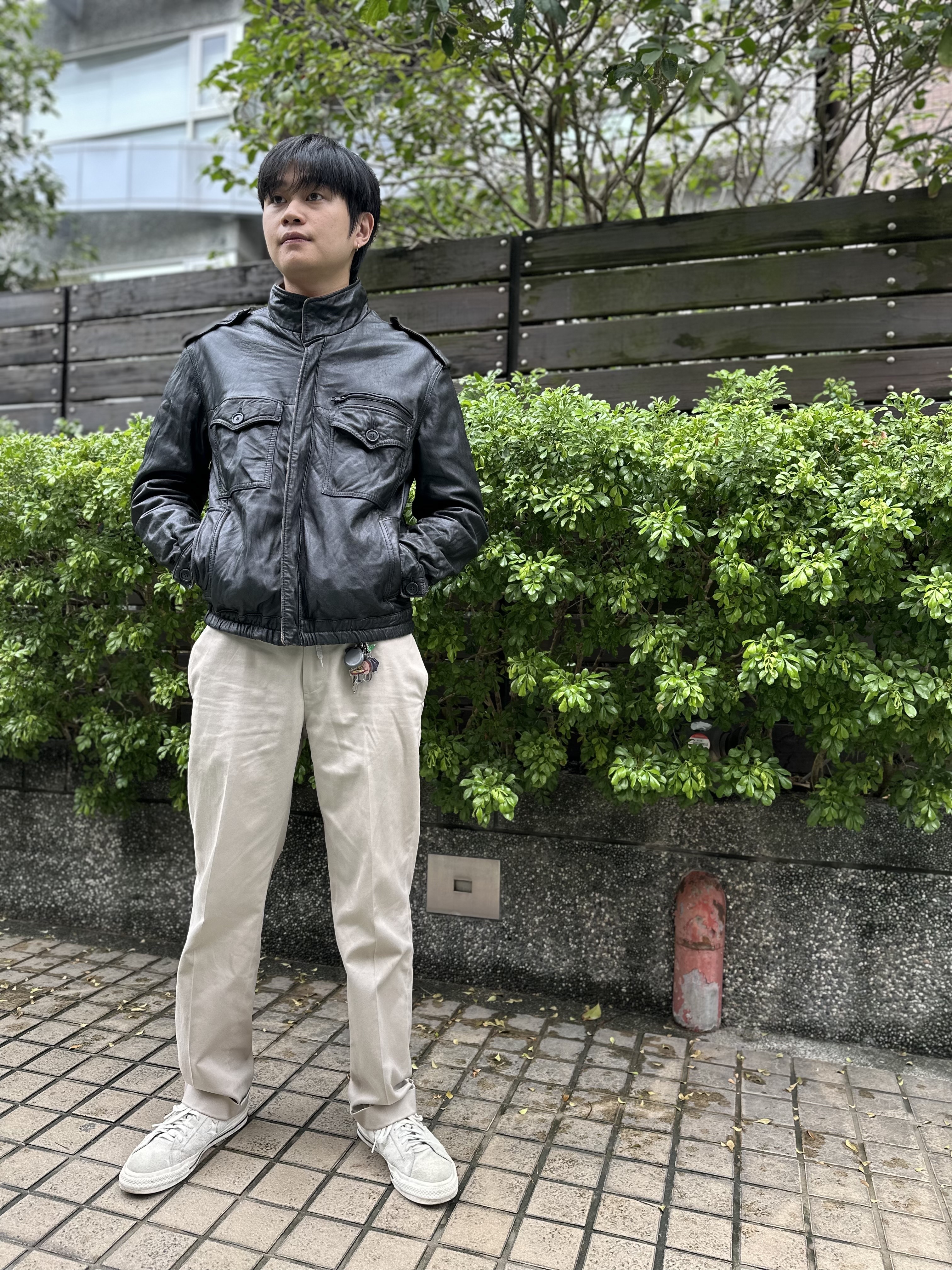 80’s Leather Jacket“Reversible”(MADE IN ITALY)