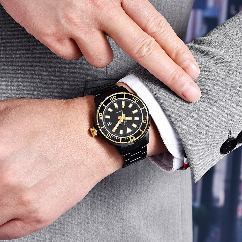 【Lofoten 羅斐頓】 F-6528M 經典 簡約 夜光 日期顯示 不鏽鋼 手錶