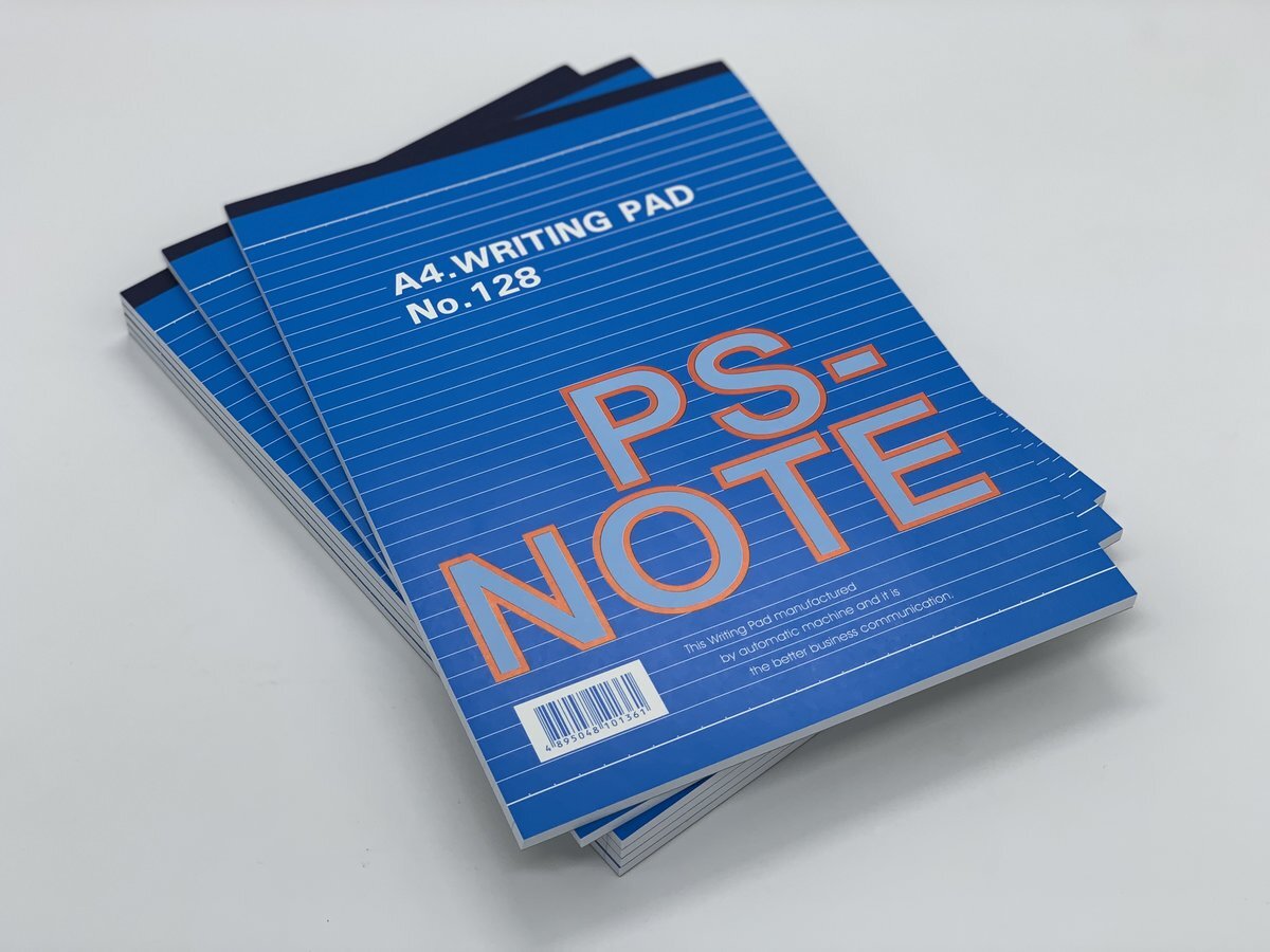 #128 A4 PS-NOTE 行線信紙簿 ( 12本 )