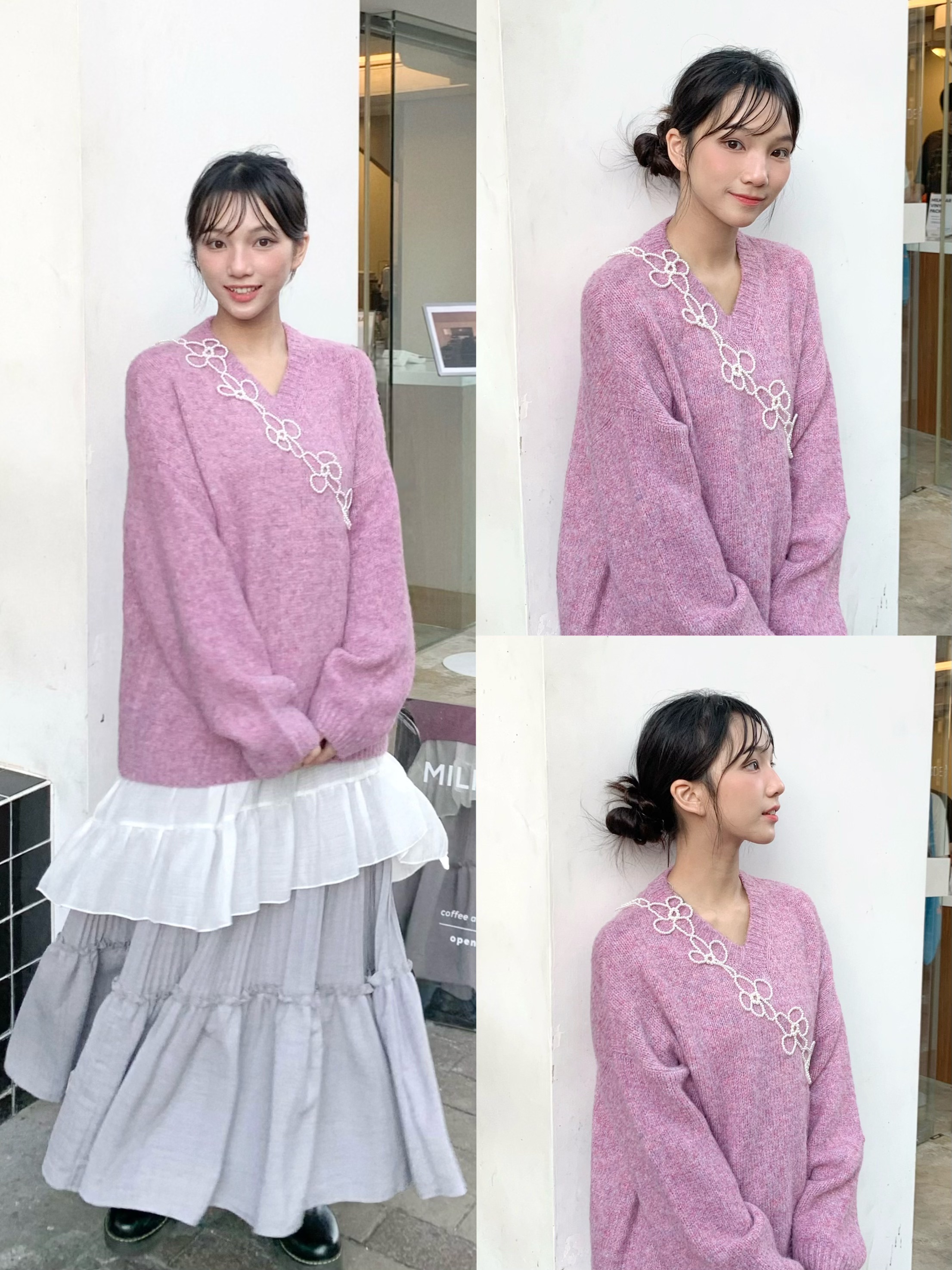 A0165｜日系滿滿ꔫ 珍珠花花腰鏈