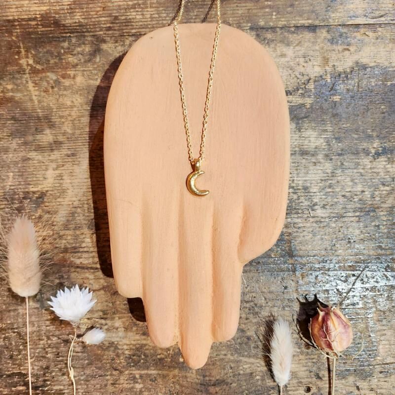 Mini moon necklace | BONCOEURS