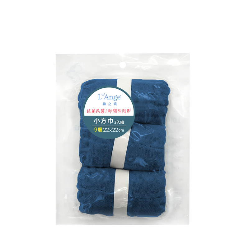 L'Ange 棉之境 9層多功能紗布小方巾