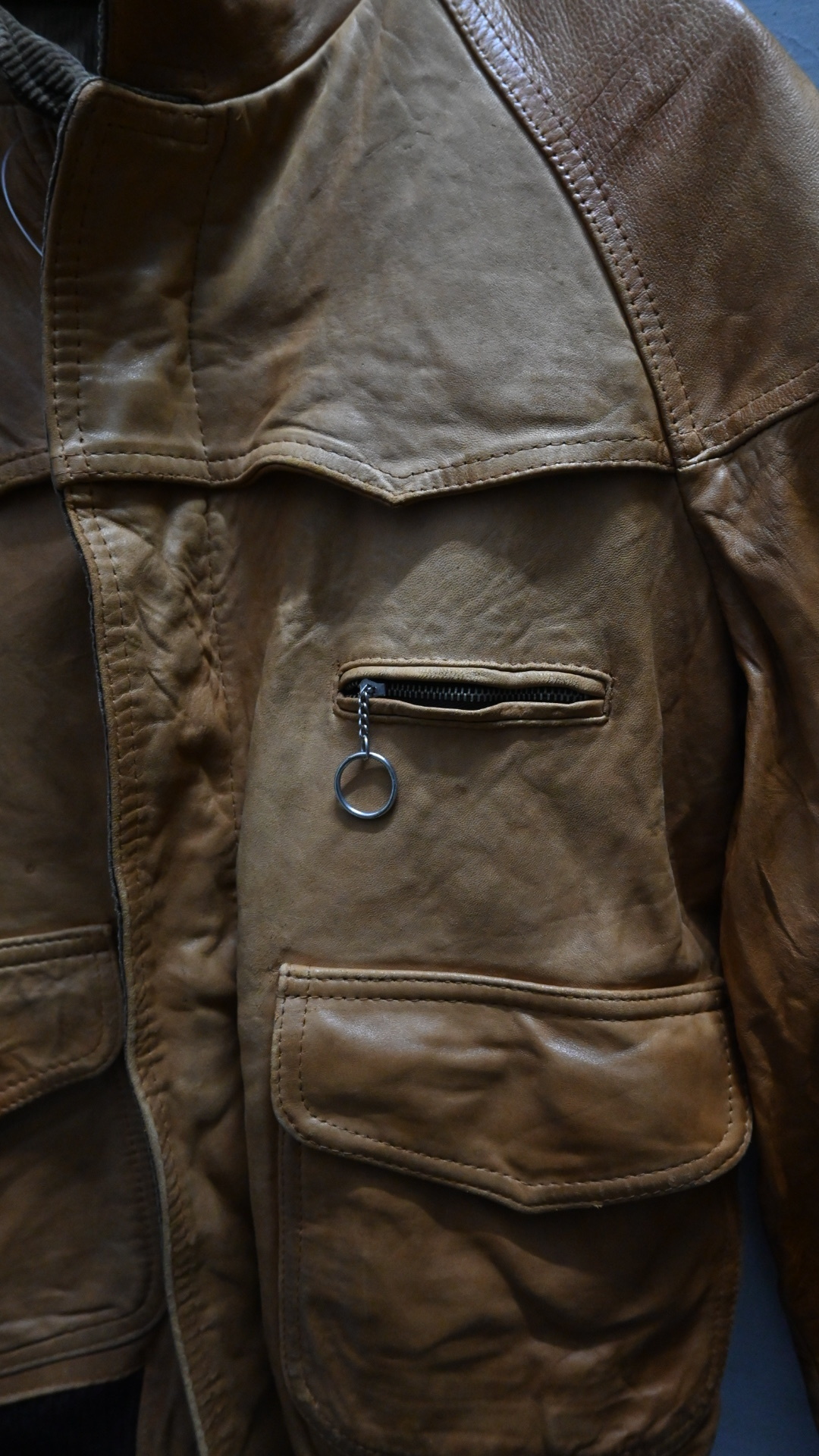 80’s Leather X CorduroyLeather Jacket“Reversible”(MADE IN HONGKONG)