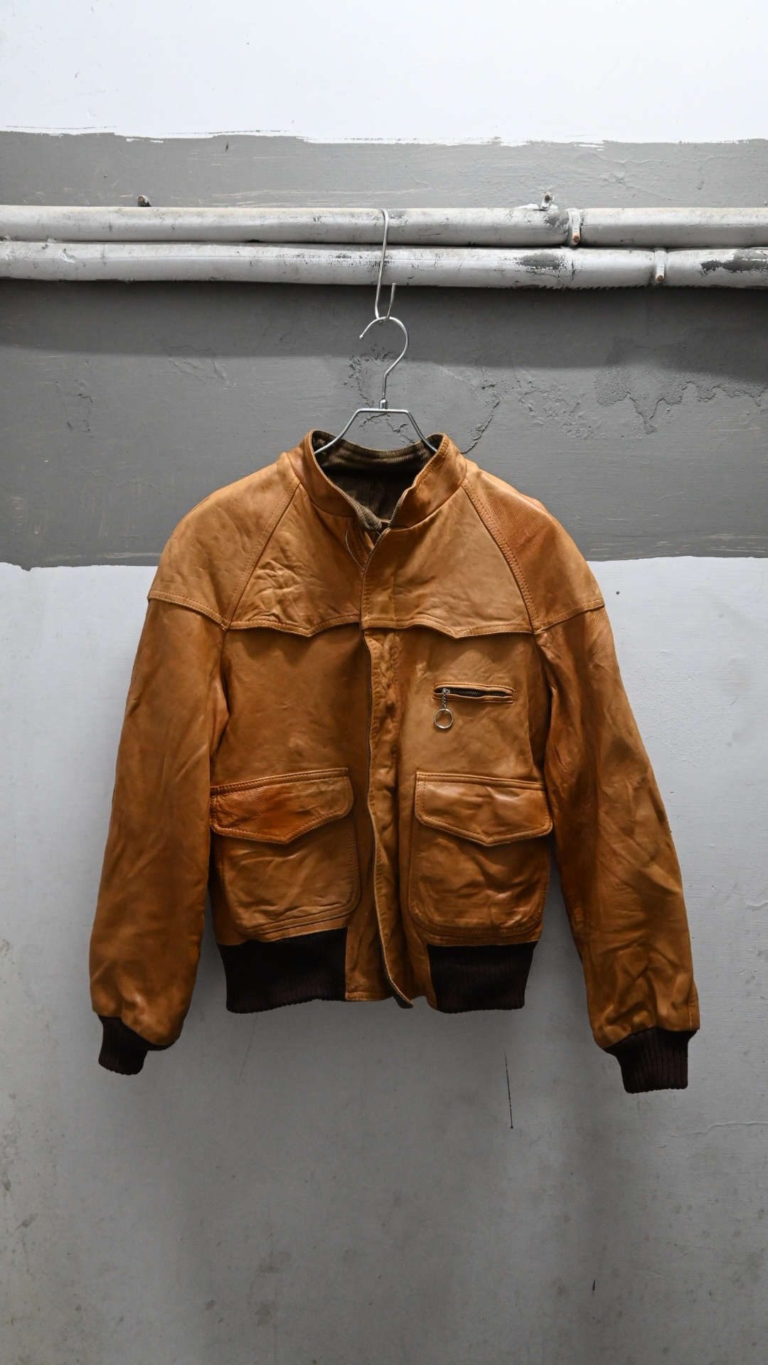 80’s Leather X CorduroyLeather Jacket“Reversible”(MADE IN HONGKONG)