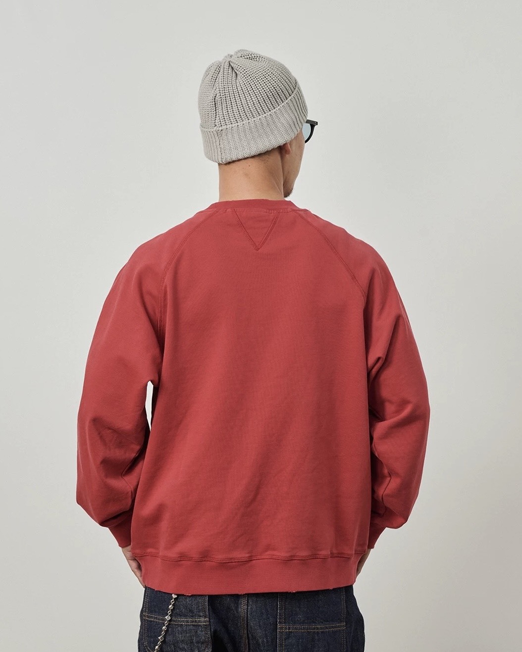 #預購 BROSHOOD 25AW 日系寬鬆 水洗做舊 基礎純色圓領衛衣 三色