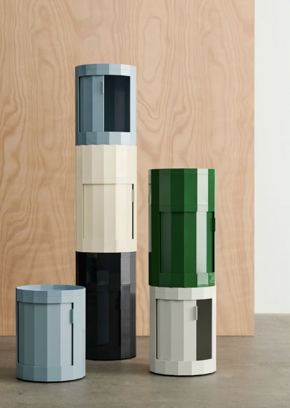 HAY Facet Cabinet 多色疊放