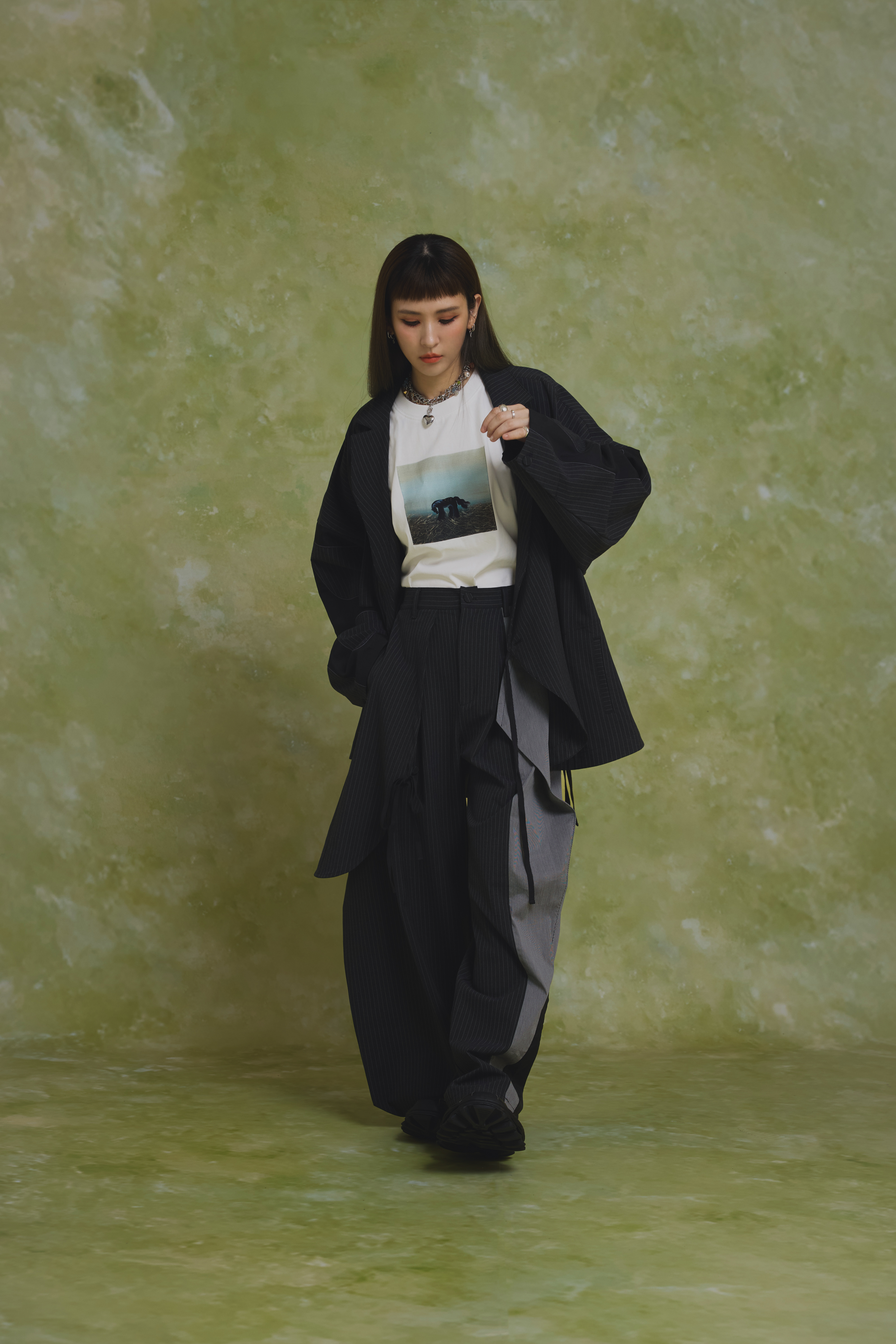 Kimono Fusion Trousers｜Black
