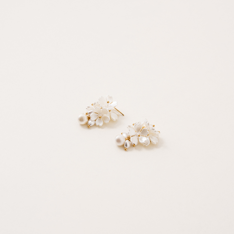 miramira自然｜月光花串垂墜耳環D6083-金59696