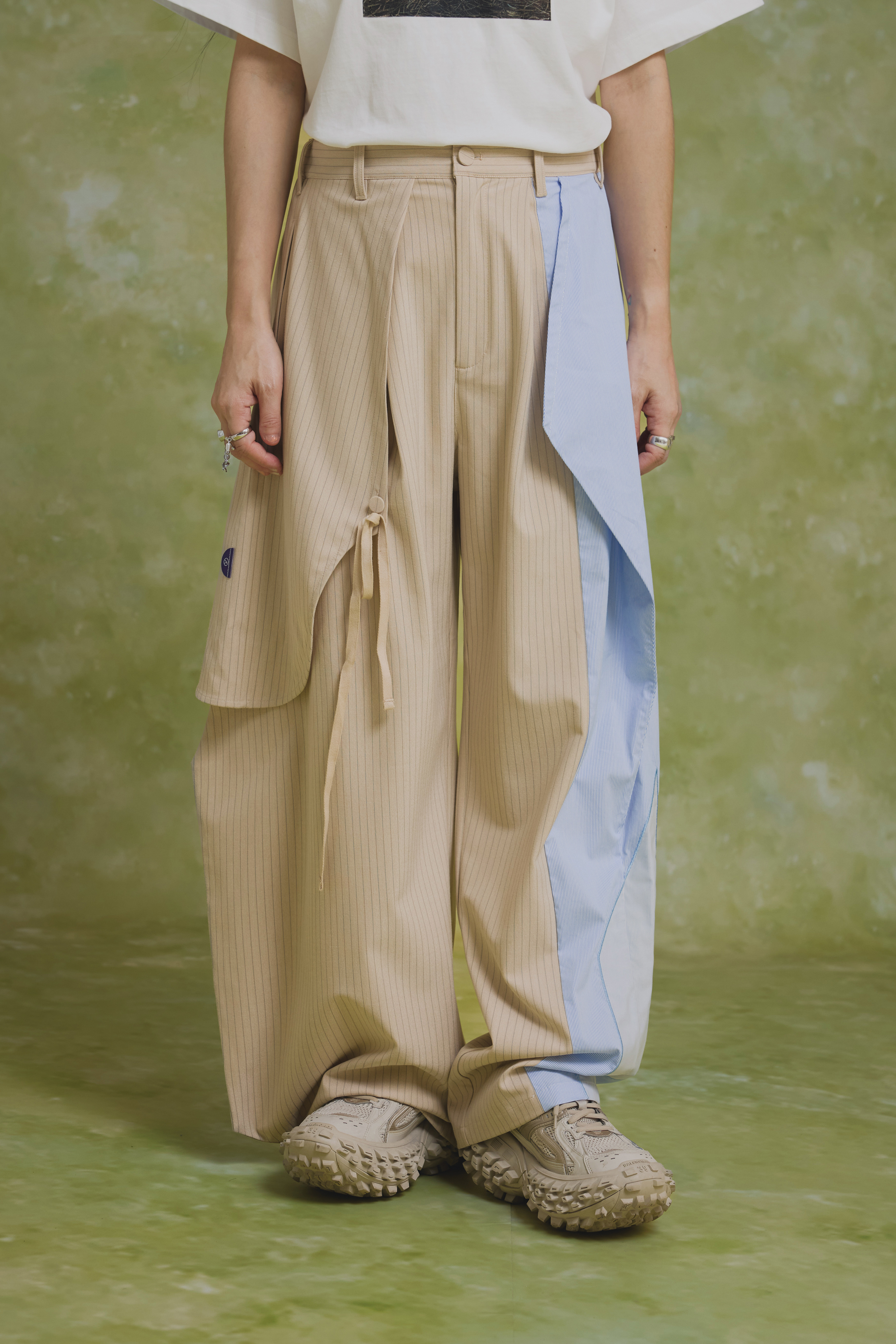 Kimono Fusion Trousers｜Beige
