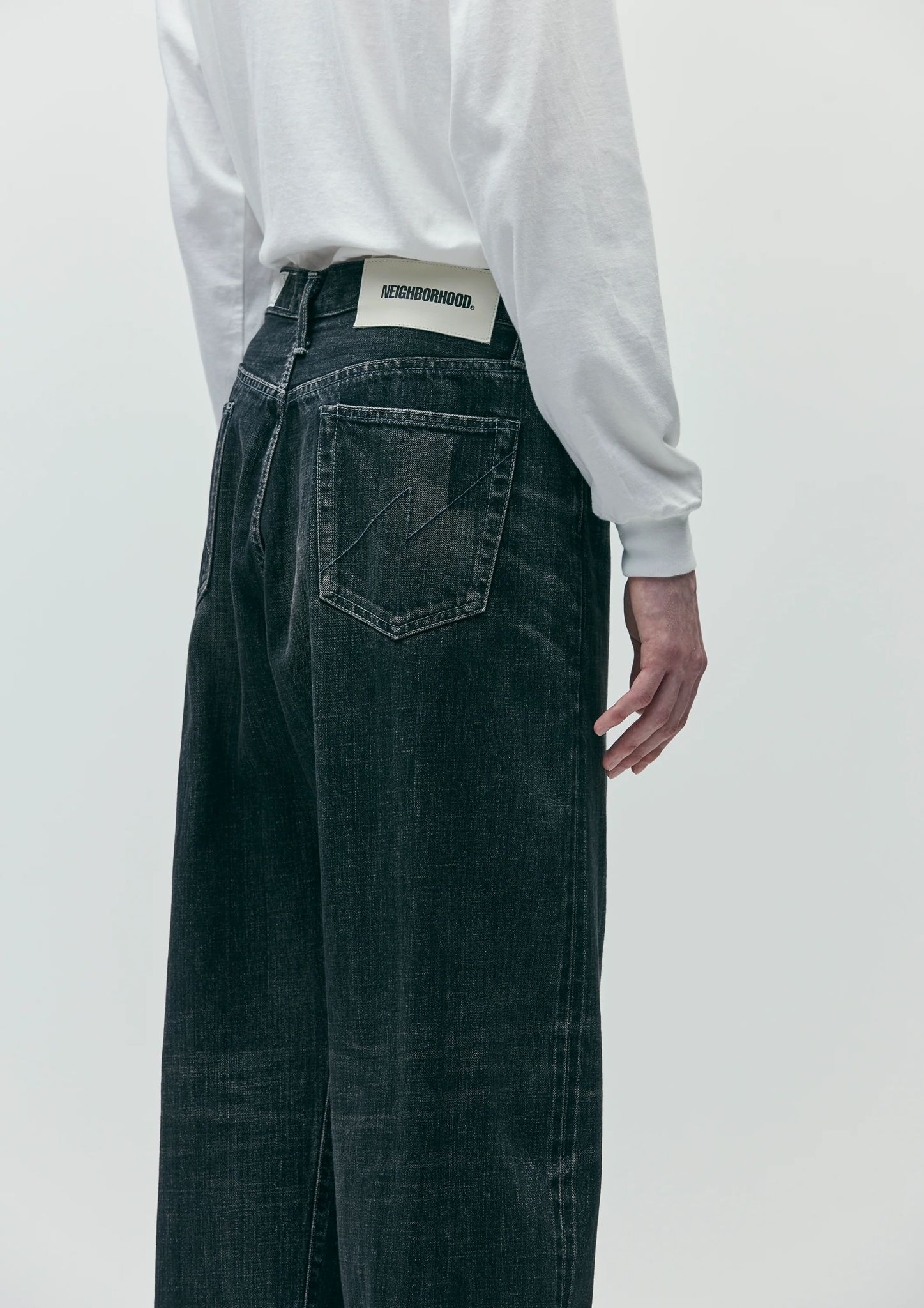 NEIGHBORHOOD WASHED DENIM DP WIDE PANTS