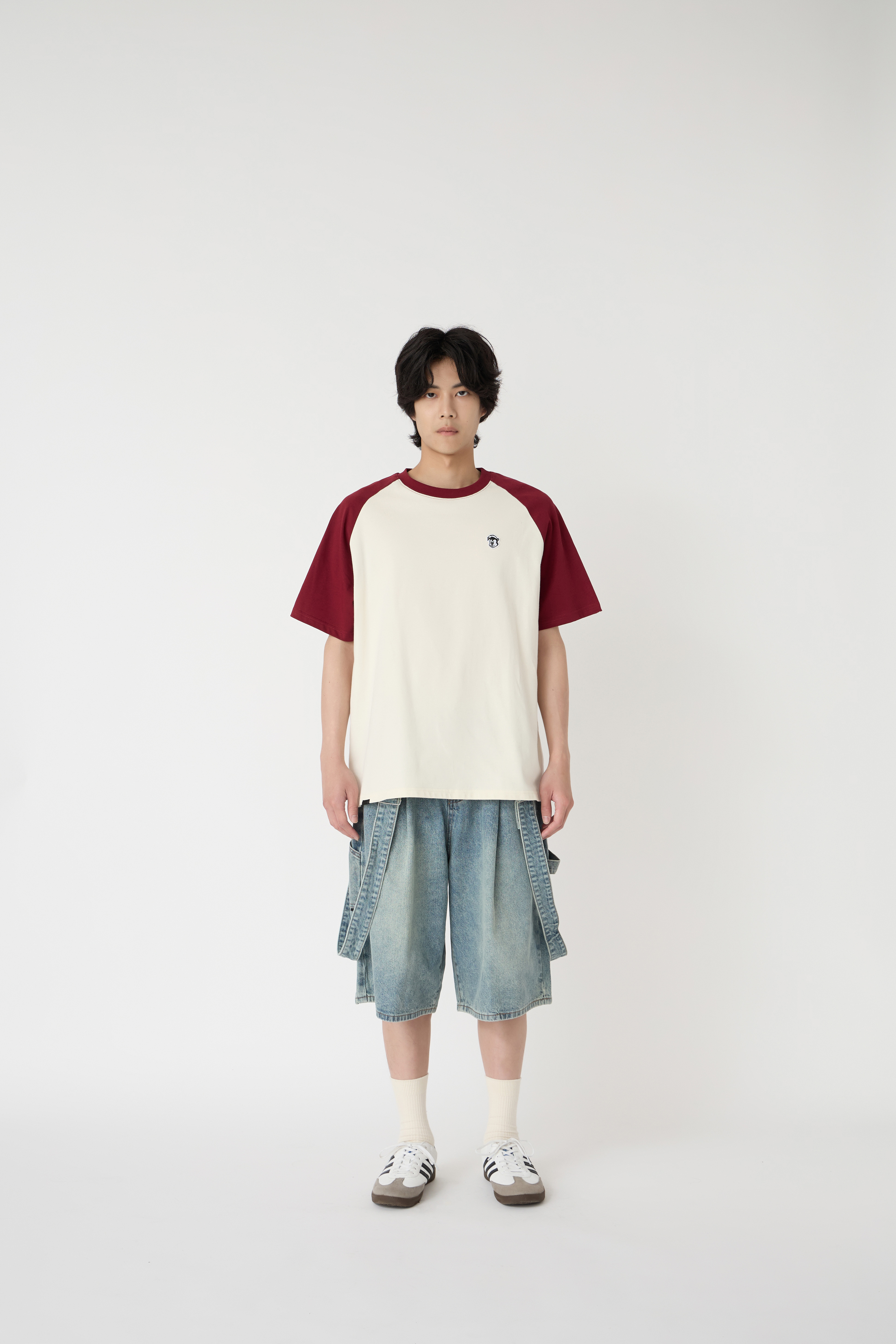 NOIR 可拆式背帶水洗吊帶褲