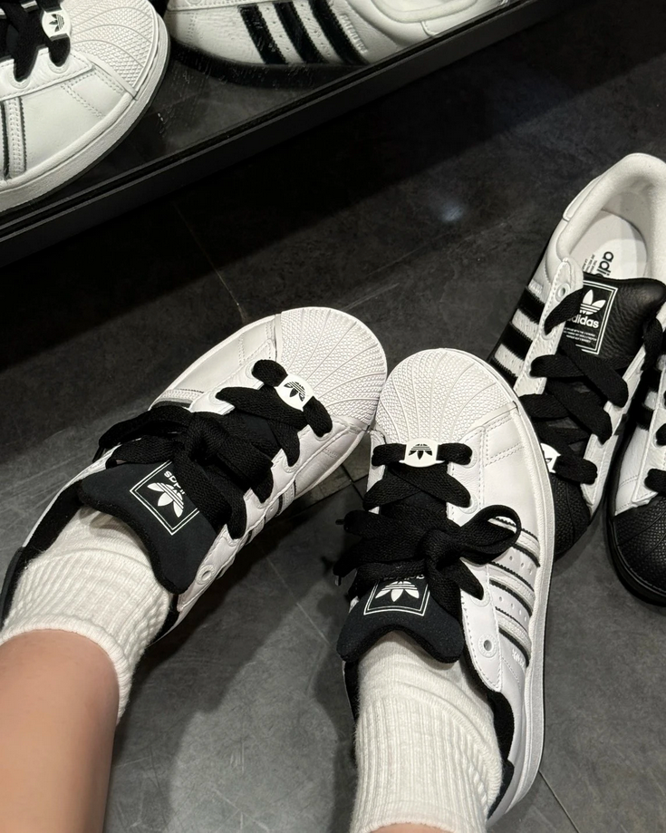【預訂】ADIDAS SUPERSTAR 2.0 白黑空心間-UNISEX