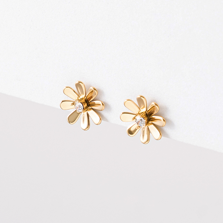 miramira自然｜春日繁花鋯石耳環D7059-金86630