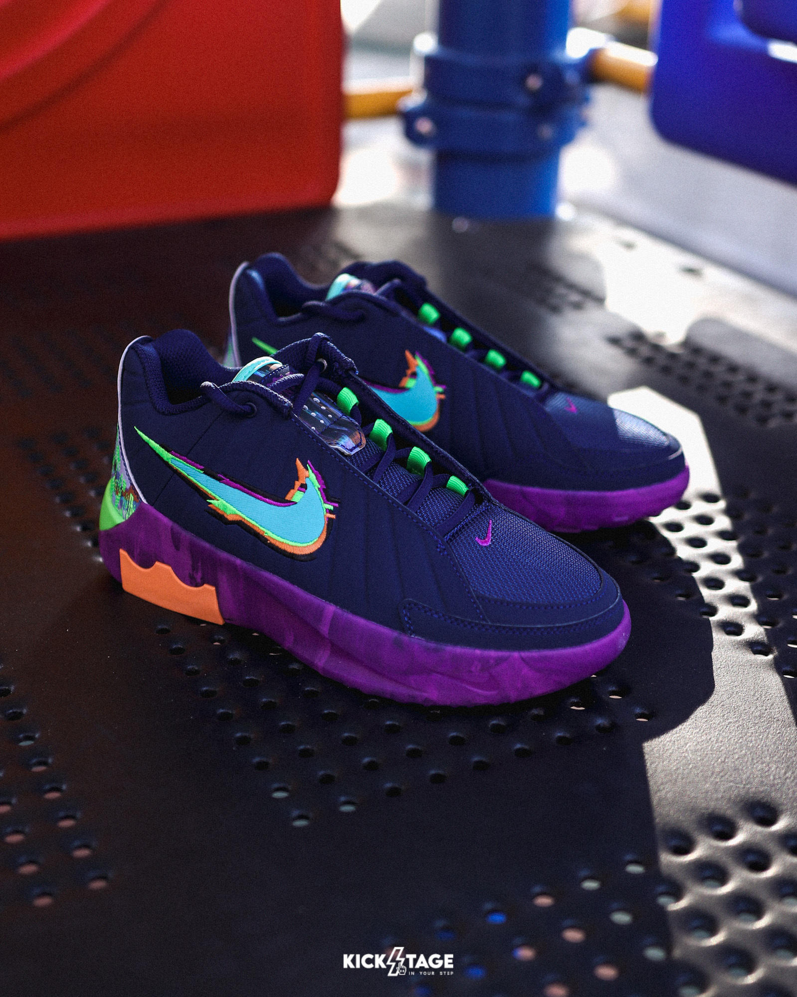 大童鞋 女鞋 NIKE LEBRON WITNESS IX GS  'King of the Court' 藍紫 緩震 透氣 支撐 運動 籃球鞋【HV2269-400】LBJ KOTC