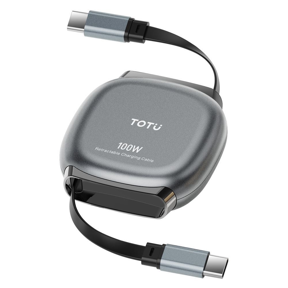 TOTU 拓途 伸縮收納 雙Type-C/PD充電線傳輸線 100W快充 磁吸接頭 MagFlexi 1M