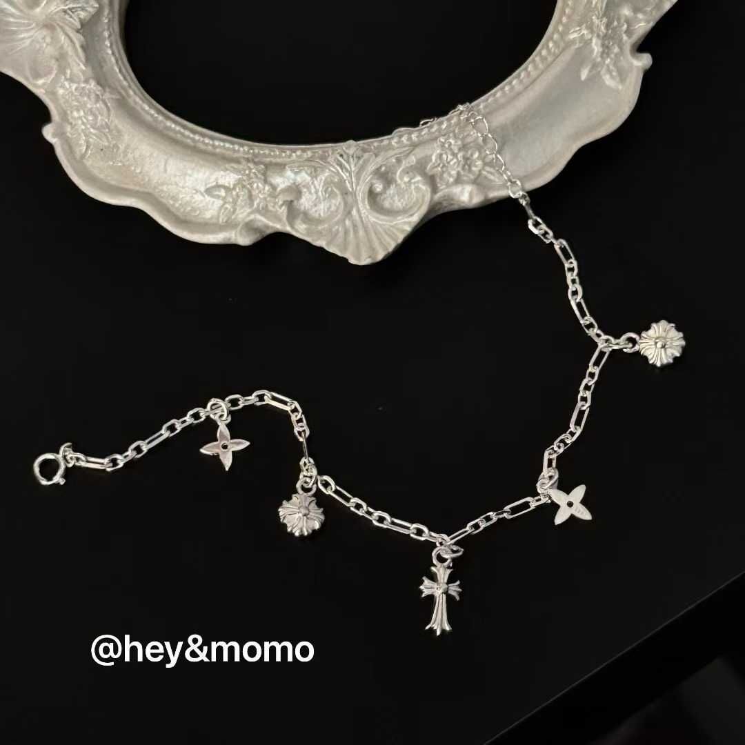 HM5128 ⚪925 銀 克羅心十字手鍊