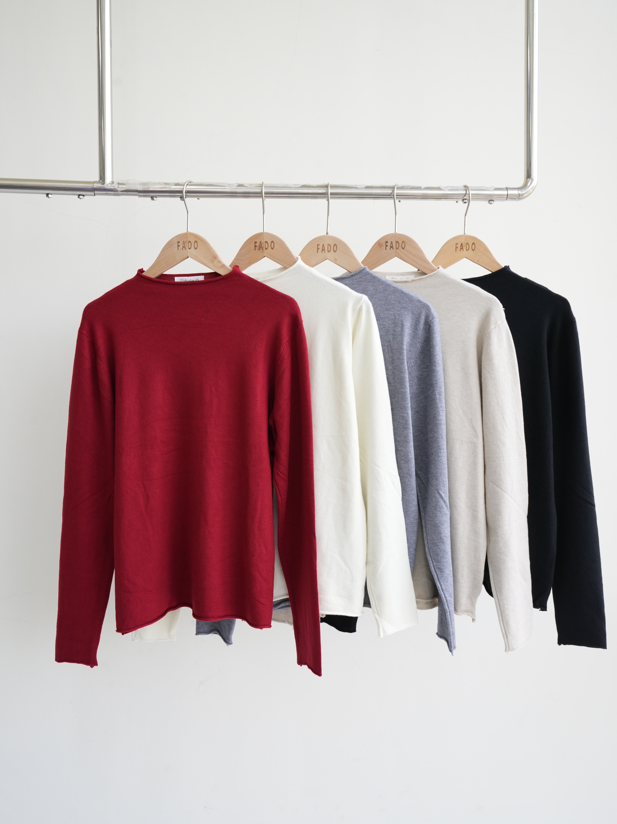 法朵Fado shop｜簡約百搭捲邊針織衫 011A448 五色