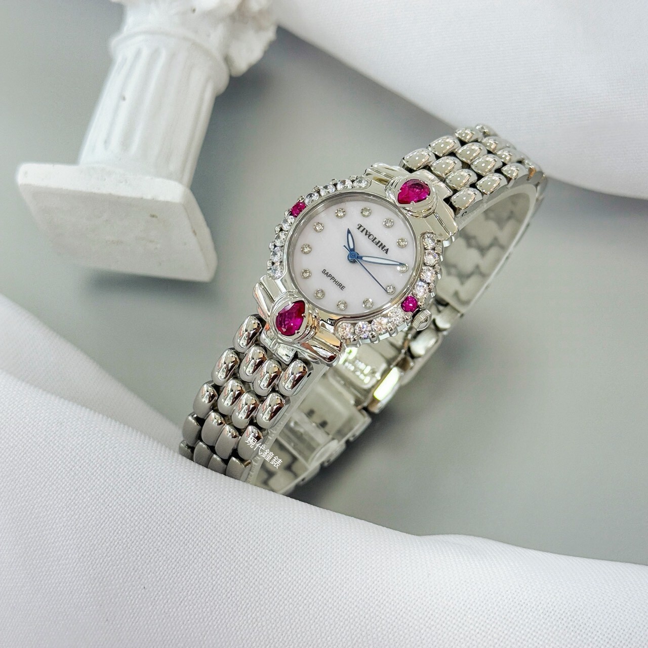 【TIVOLINA 小紅帽】古典風華耀眼鑽錶 LAW3711-PS 28mm 現代鐘錶