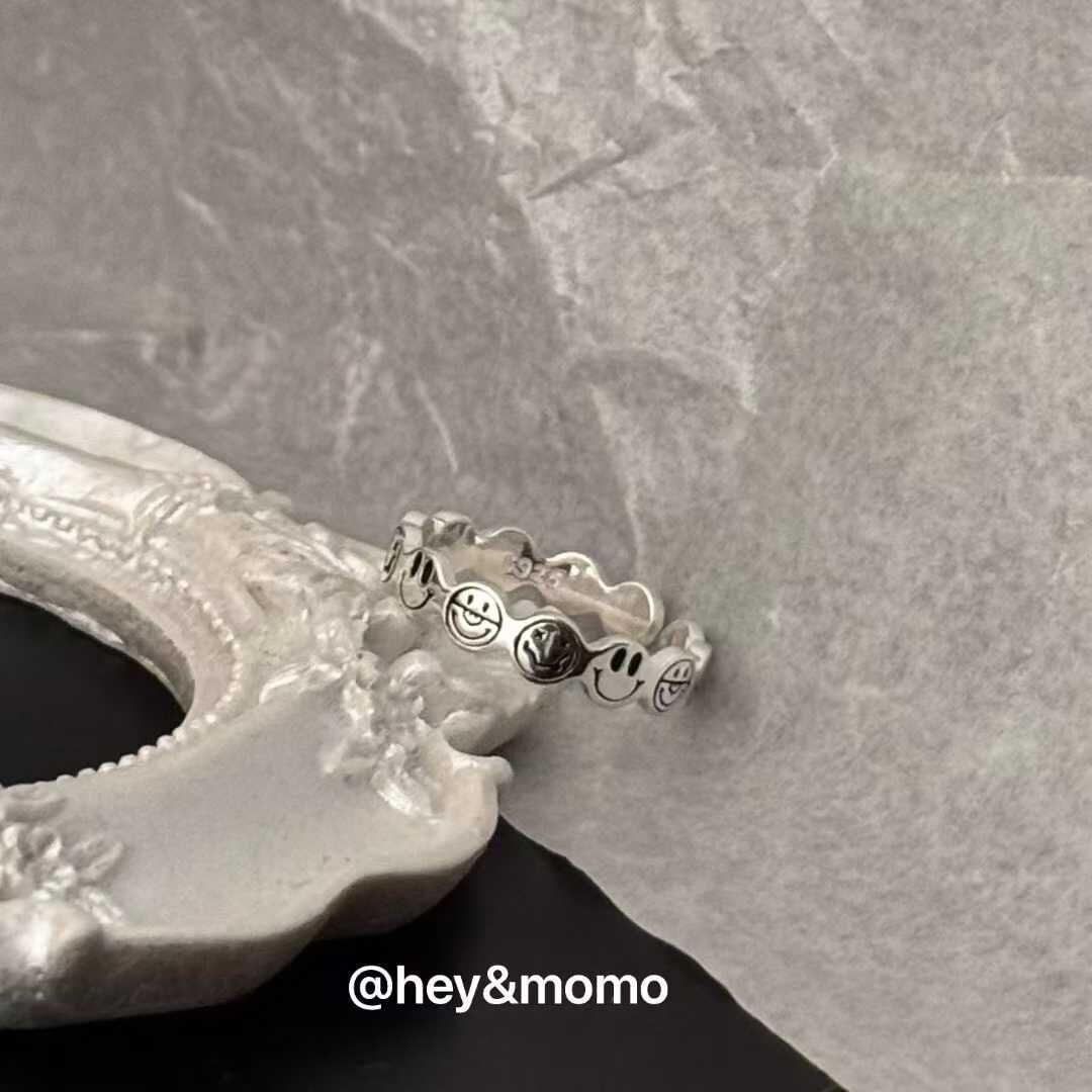 HM5133 ⚪925 銀 多種笑哈哈戒指