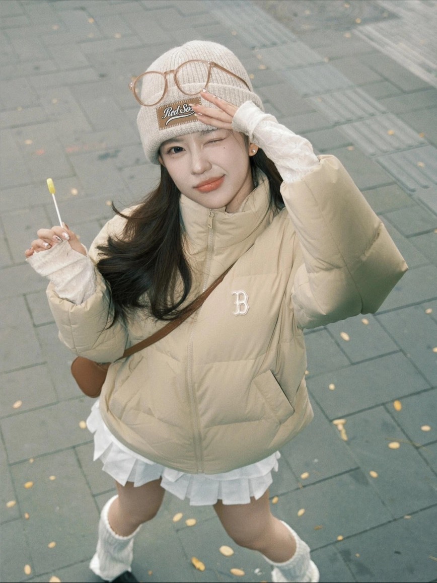 MLB 麵包 立領 羽絨外套