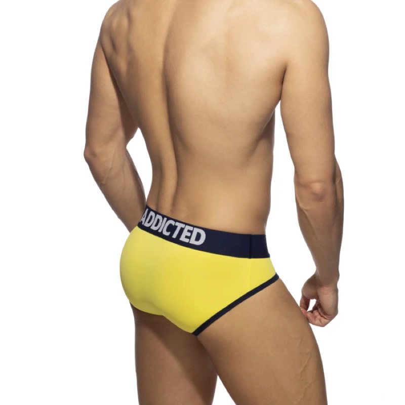 ADDICTED AD1152 YELLOW SWIMDERWEAR BRIEF三角 內褲 泳褲  【G-Punch】