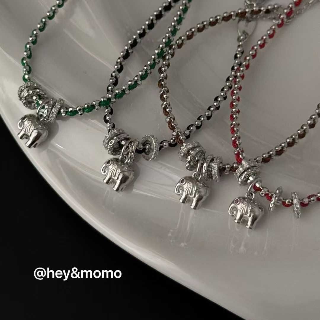 HM5140 ⚪925 銀 Q版招財小象手鍊