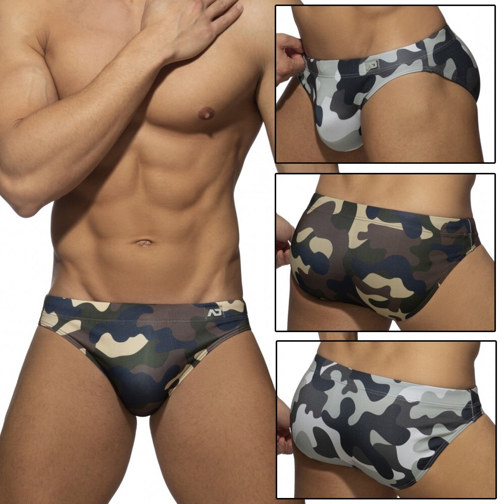 𝐀𝐃𝐃𝐈𝐂𝐓𝐄𝐃 ADS097三角泳褲｜基本款低腰｜迷彩｜限量現貨｜熱銷經典款