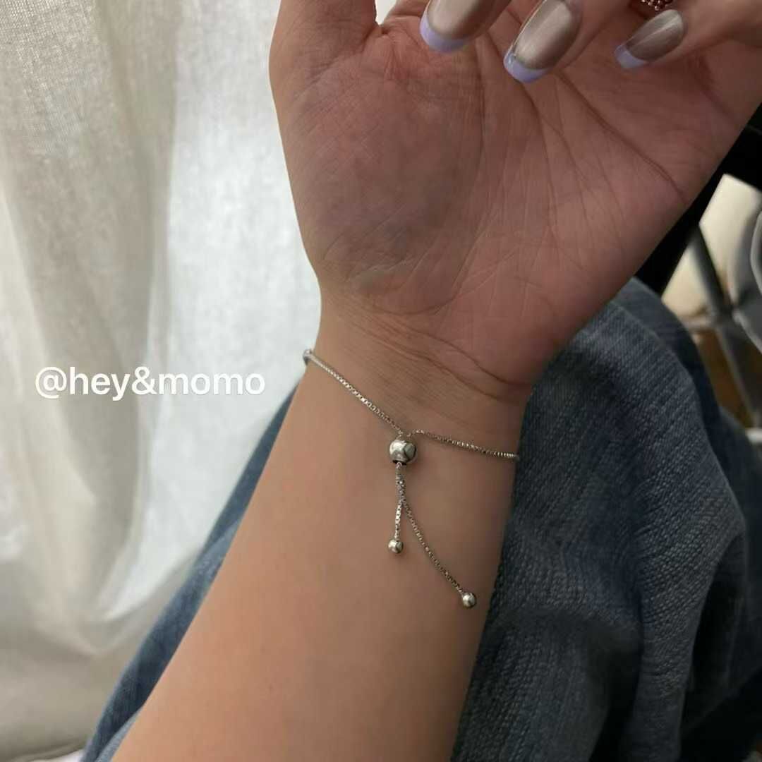 HM5141⚪925銀 超閃施華洛鑽抽拉手鍊