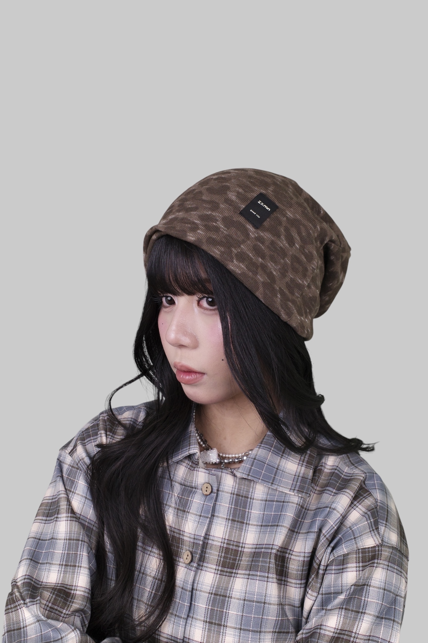 『Always_Good』豹紋 毛帽 堆堆帽