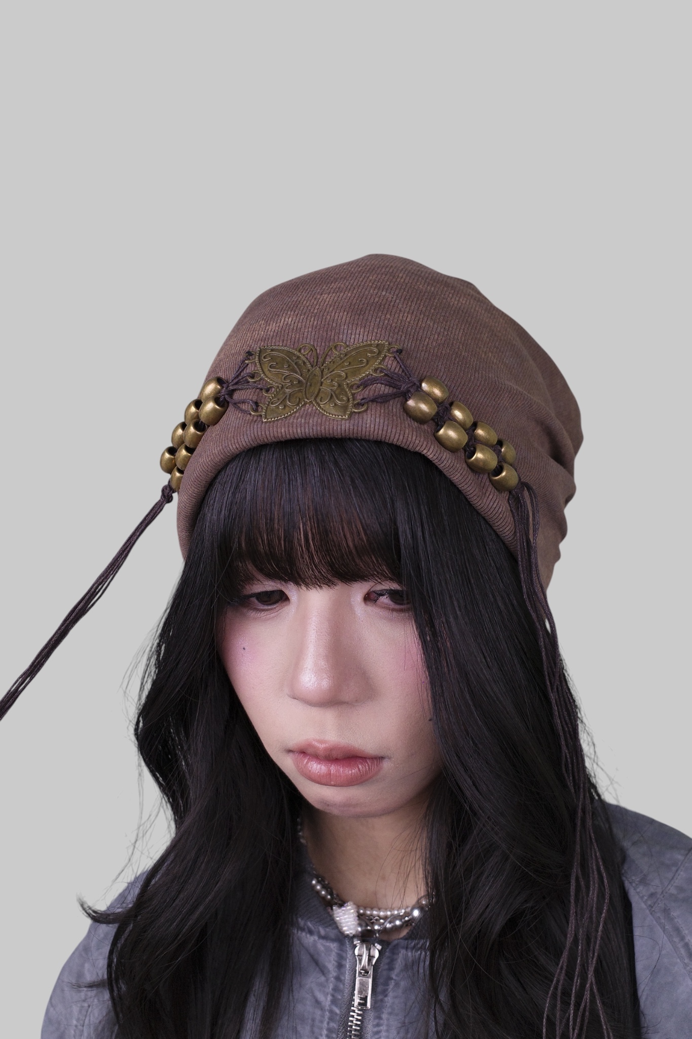 『Always_Good』金屬 配飾 毛帽 堆堆帽