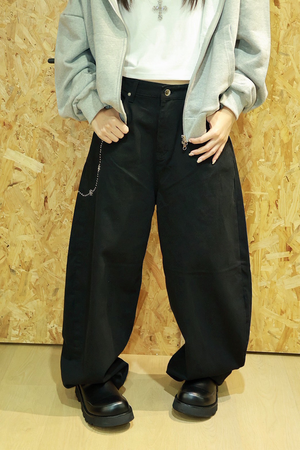 花花 五金 彎刀版型 #牛仔褲