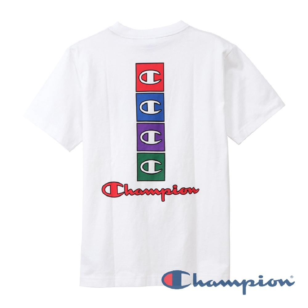 男款-CHAMPION AS LOGO短TEE-白色（C3-Q302-010）
